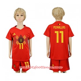 Maillot/Tenue Belgique Mirallas 11 Enfant Domicile Coupe du monde 2018